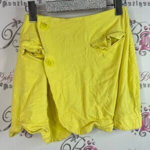 Icone Simons skirt pockets lightweight Yellow Linen Skirt
